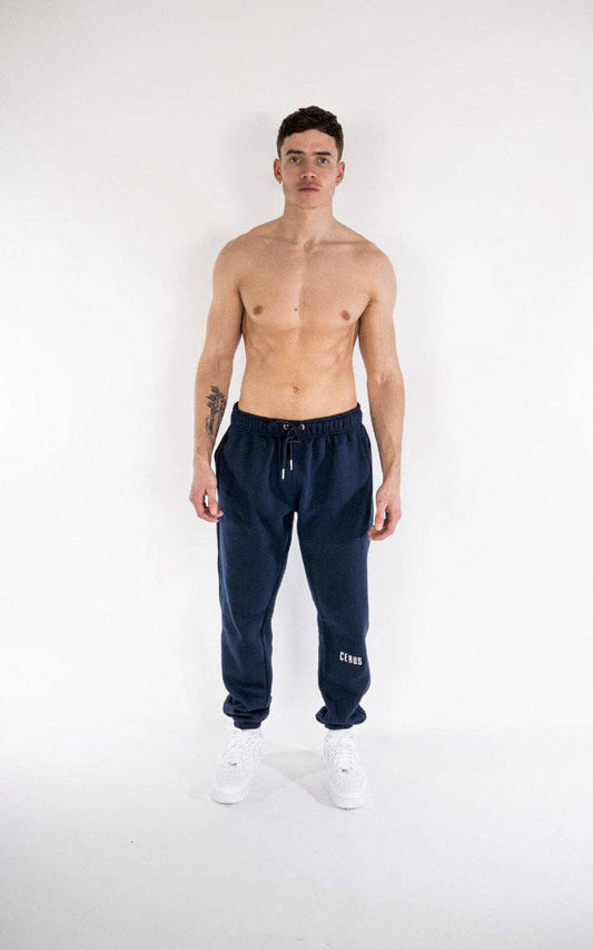 Cerus Navy Slim Fit Legacy Sweatpants: M