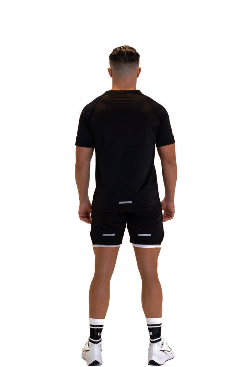 Cerus Black Quantum 2-in-1 Shorts: M