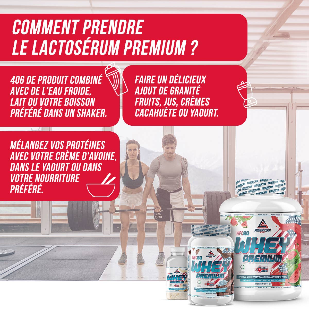 American Supplement | Prémiový syrovátkový protein WPC80 2 kg: Čokoláda