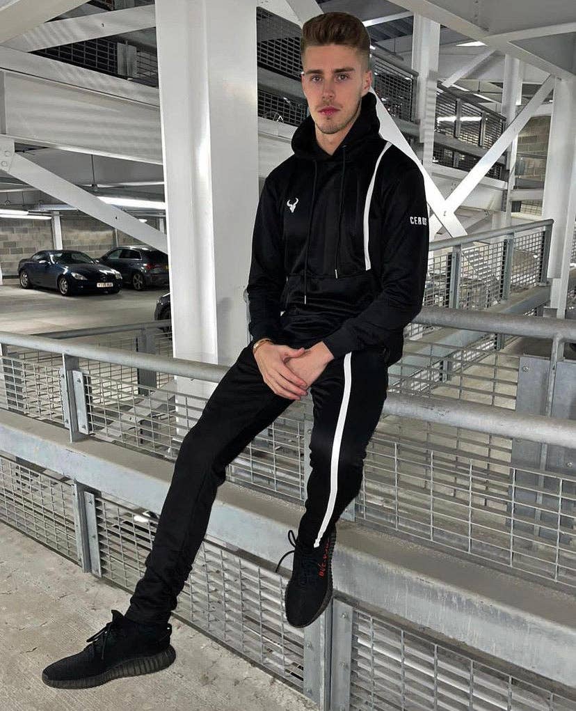 Cerus Black Hybrid Hoodie: M