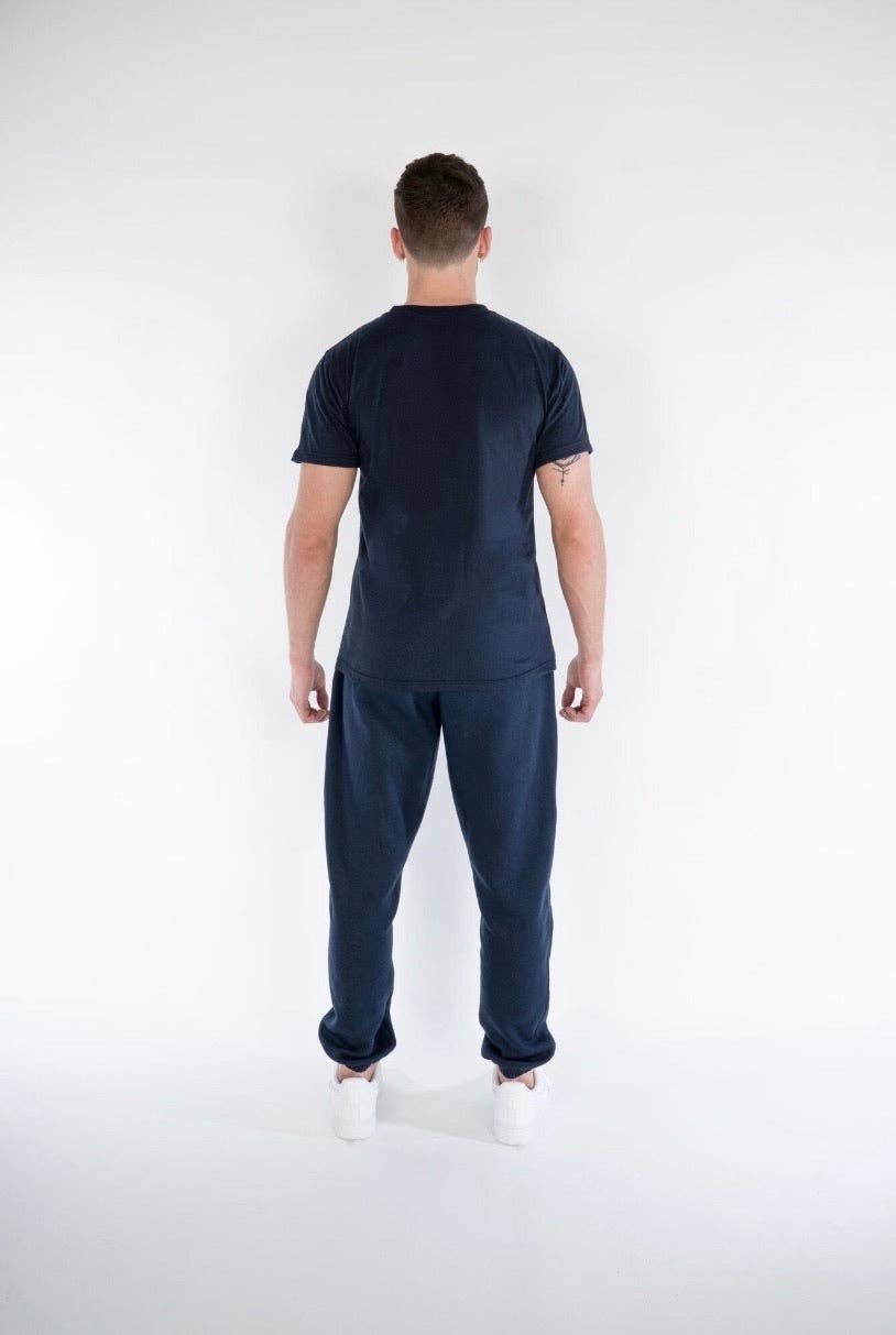 Cerus Navy Slim Fit Legacy Sweatpants: M