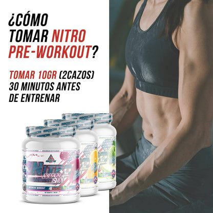 American Supplement Nitro Adrenaline Shot Pre-Work Out 300 g: Apple