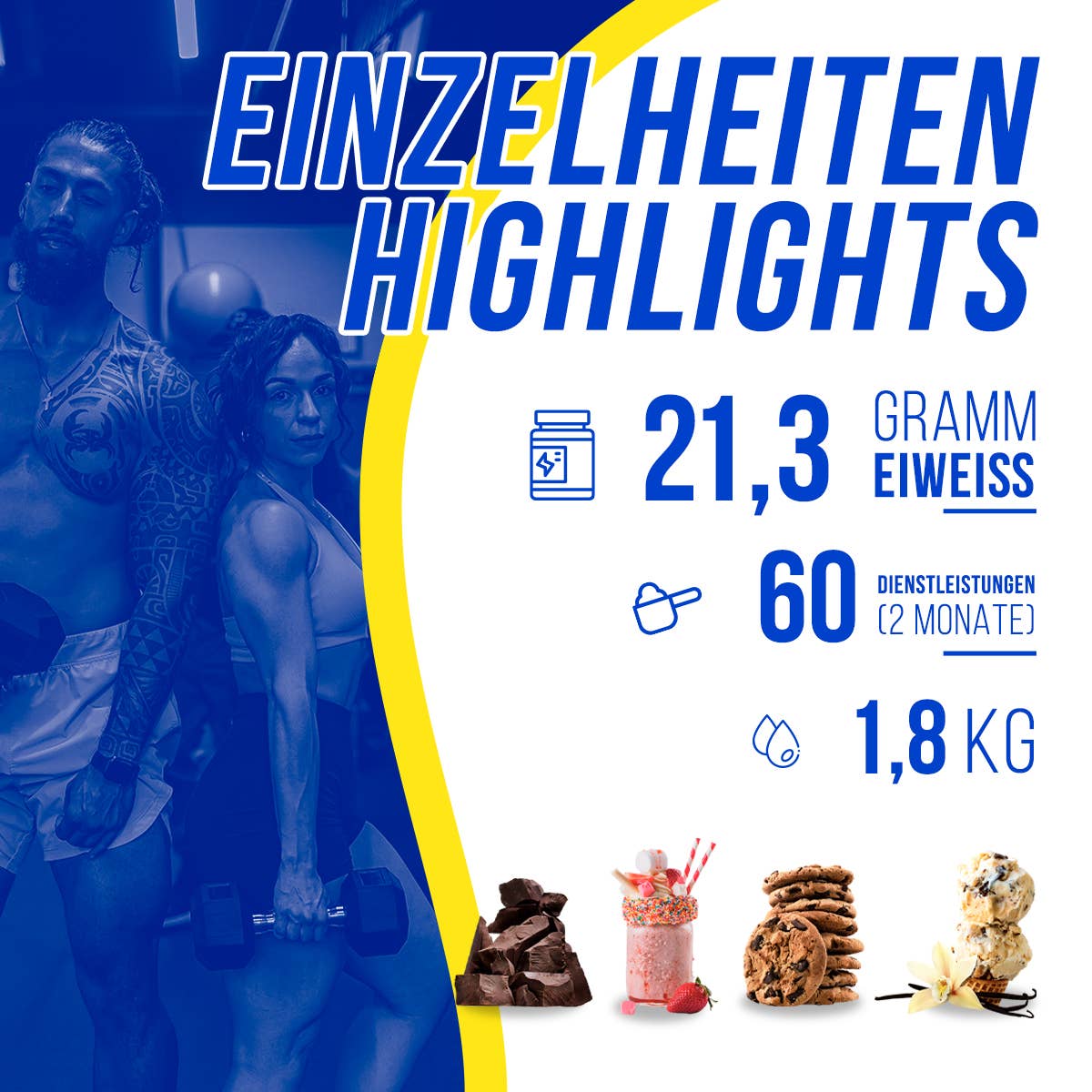 American Supplement | 100% Whey Protein BlueKing 2kg: Vanilla