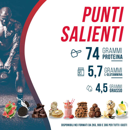 American Supplement | Premium Whey Protein WPC80 900 g: White choco with waffle