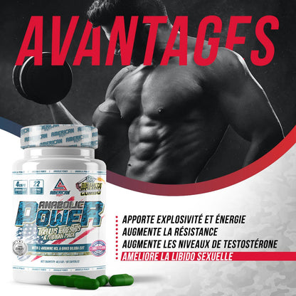 American Supplement | Anabolic Power | Tribulus | 90 capsules