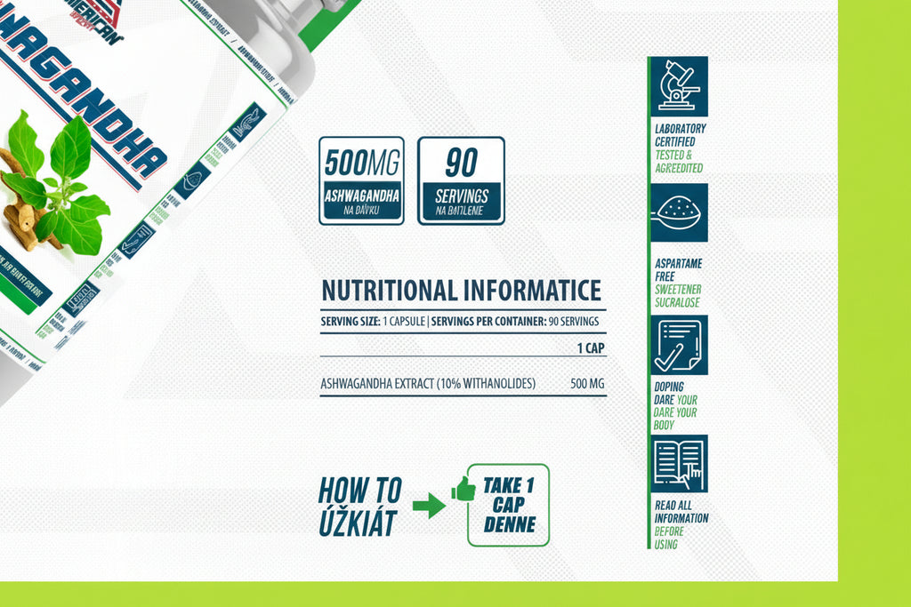 American Supplement |Prémiový extrakt z ašvagandy 500 mg