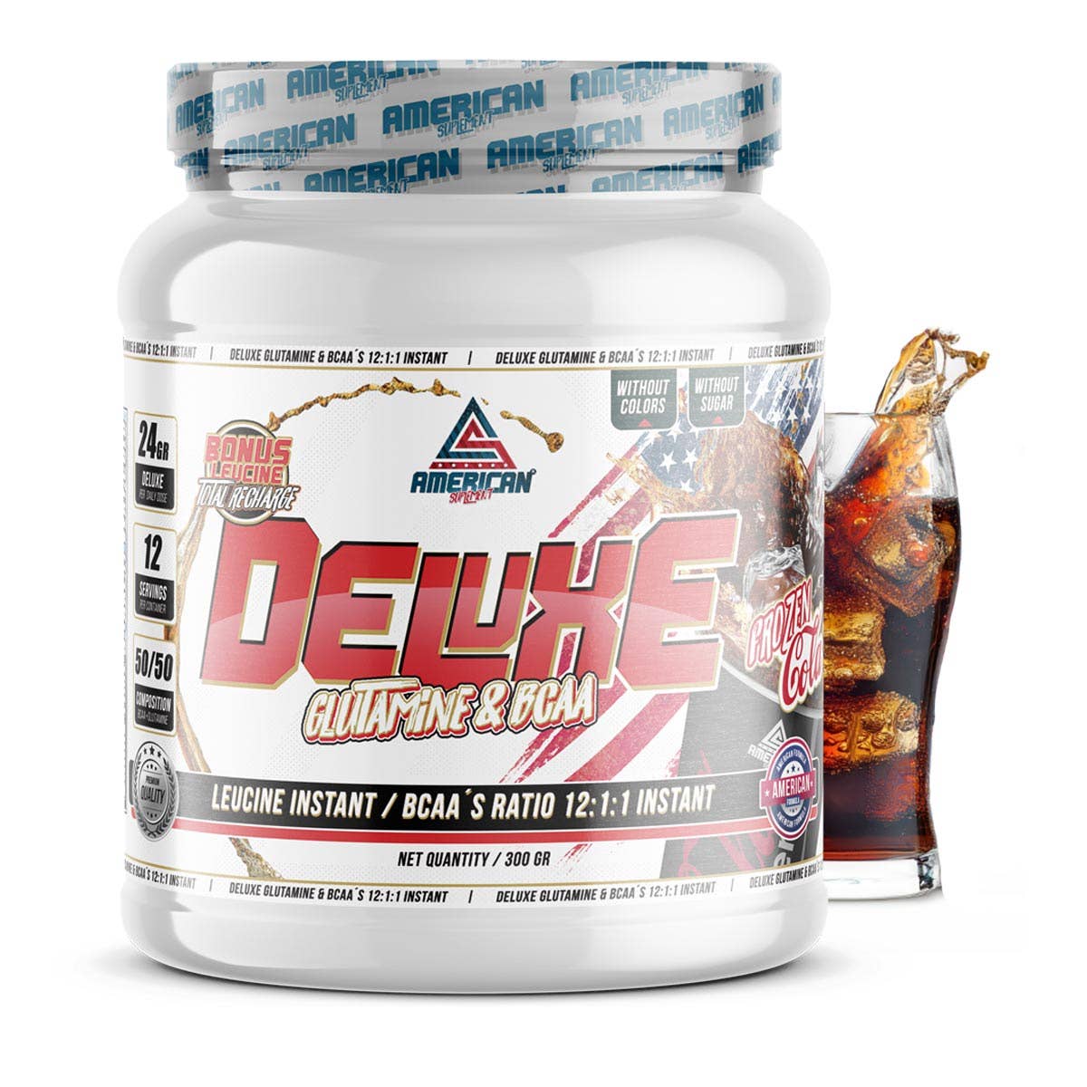 American Supplement | Bcaa's with Deluxe Glutamine 300 g: Apple
