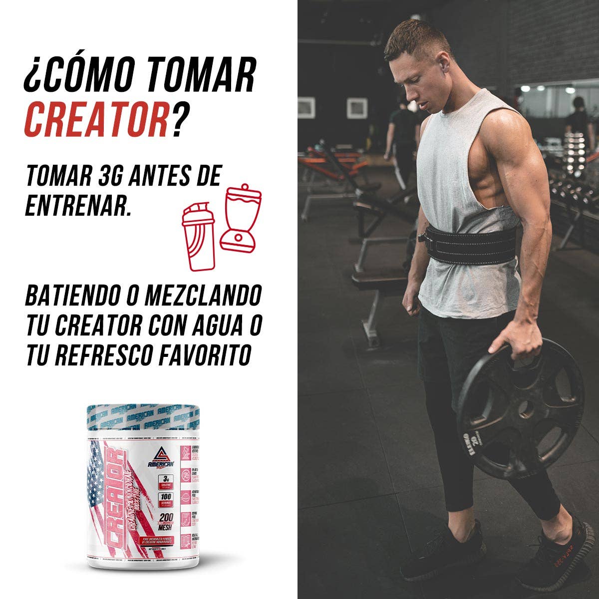 American Supplement | Creator 100% Creatine Monohydrate 300 g