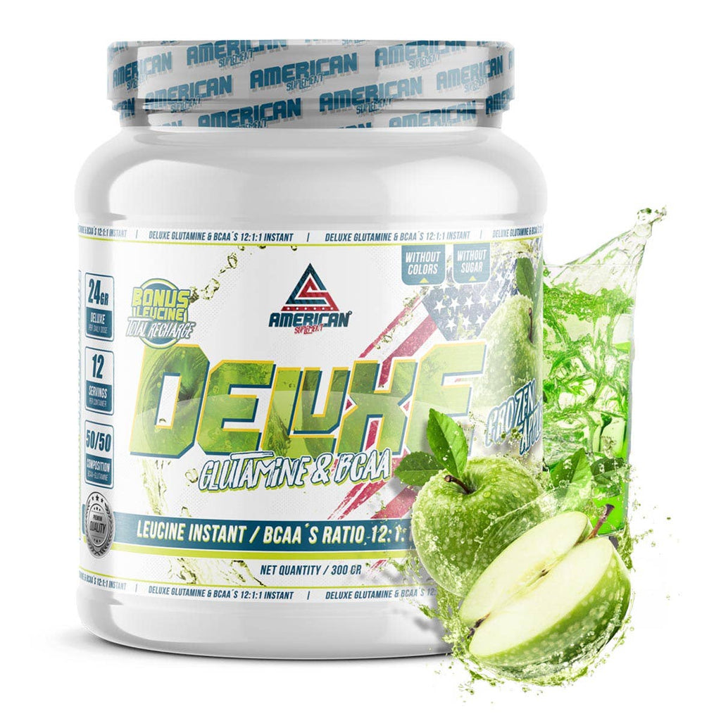 American Supplement Bcaa s Deluxe Glutamínom 300 g: Jablko