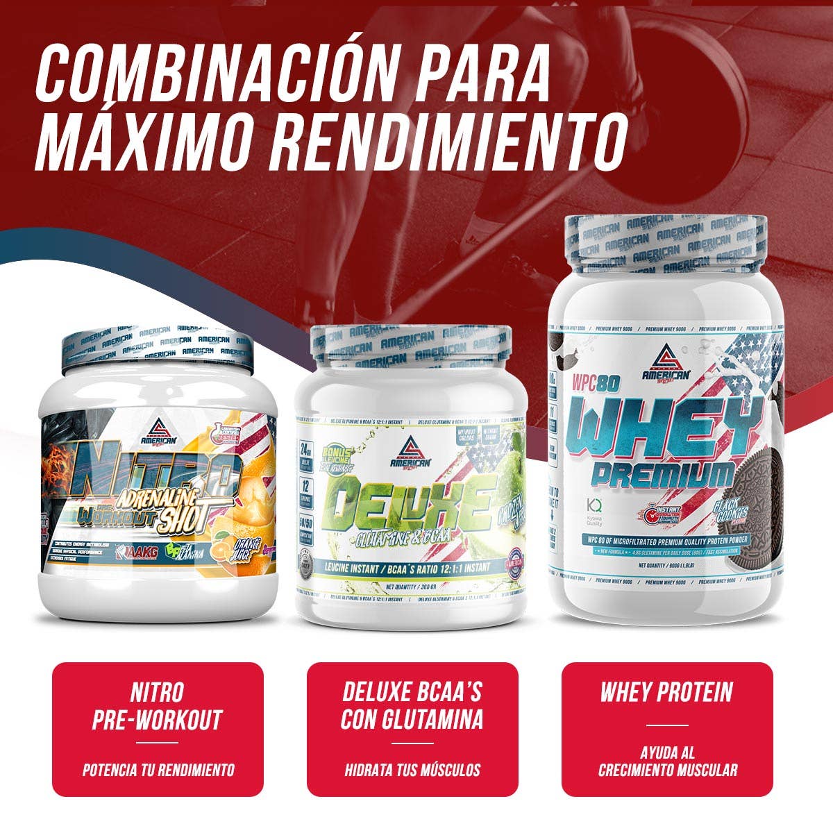 American Supplement Nitro Adrenaline Shot Pre-Work Out 300 g: Orange