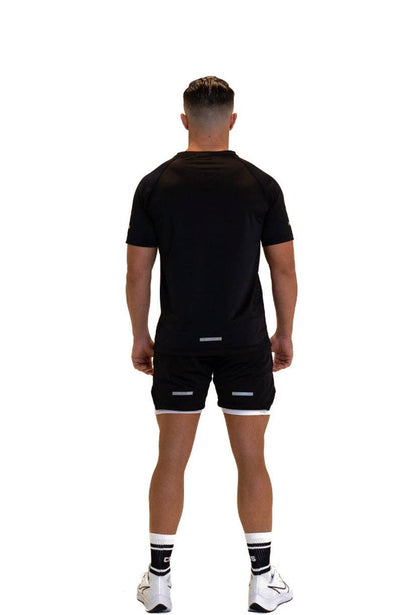 Cerus Black Quantum 2-in-1 Shorts: M