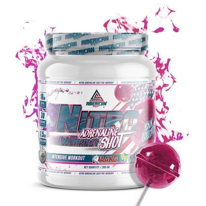 American Supplement Nitro Adrenaline Shot Pre-Work Out 300 g: Apple