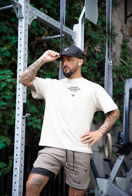 Cerus Beige Flow Training Club T-shirt: M.