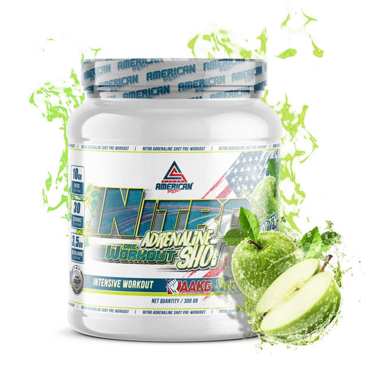 American Supplement Nitro Adrenaline Shot Pre-Work Out 300 g: Apple