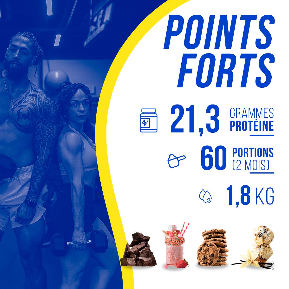 American Supplement | 100% Whey Protein BlueKing 2kg: Cookies