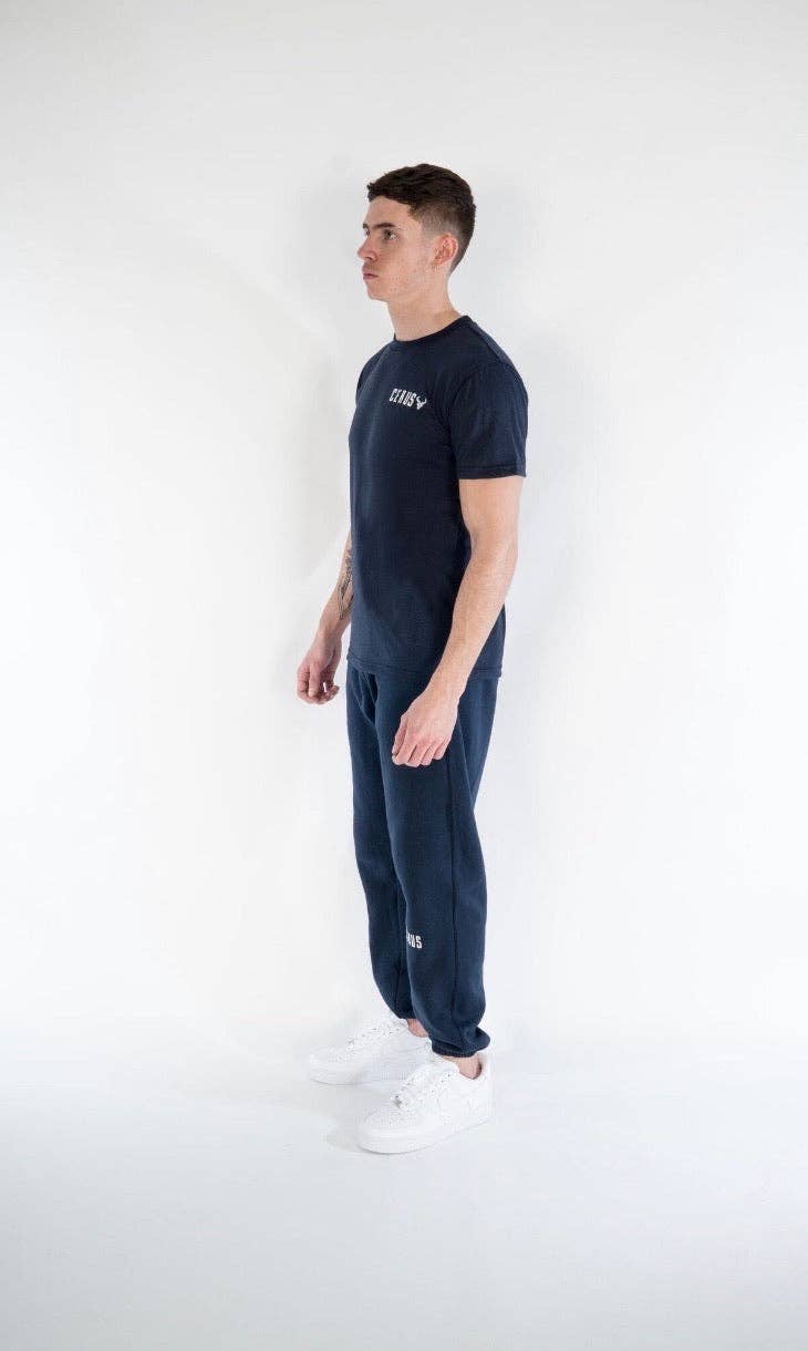 Cerus Navy Slim Fit Legacy Sweatpants: M