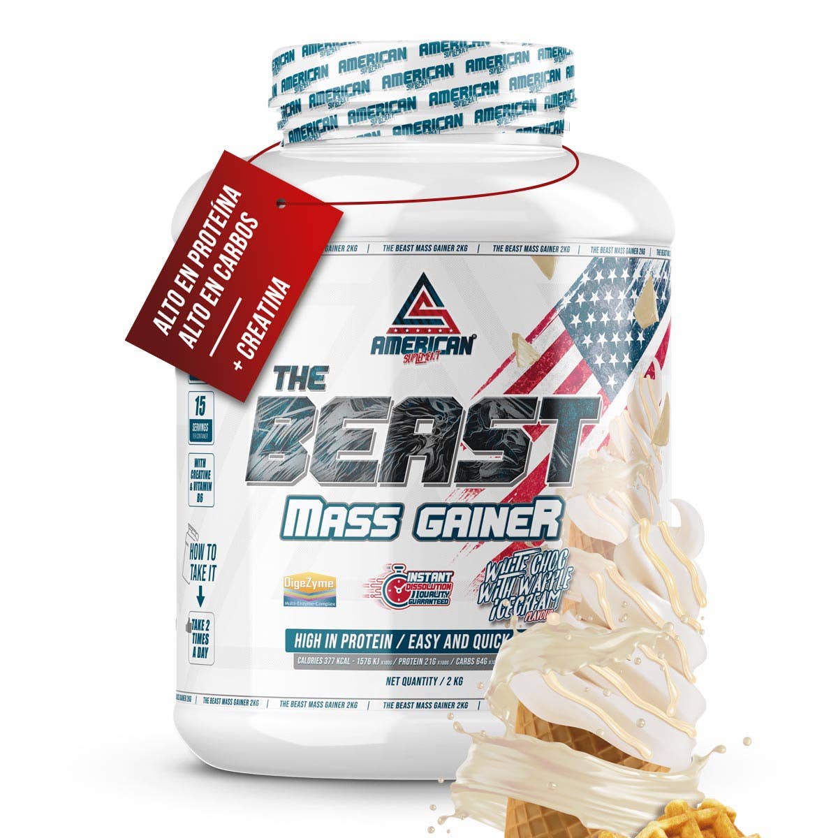 American Supplement | The Beast Mass Gainer 2 kg: Chocolate