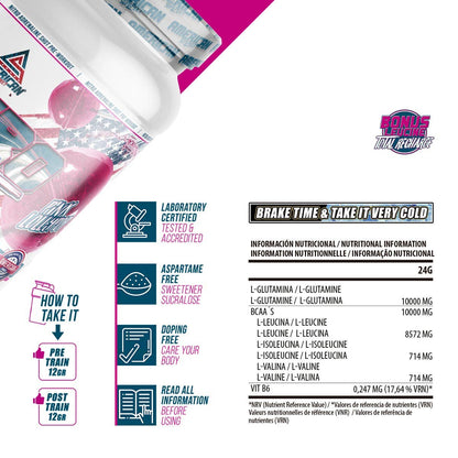 American Supplement | BCAA's with Deluxe Glutamine 550 g: PINK LOLLY