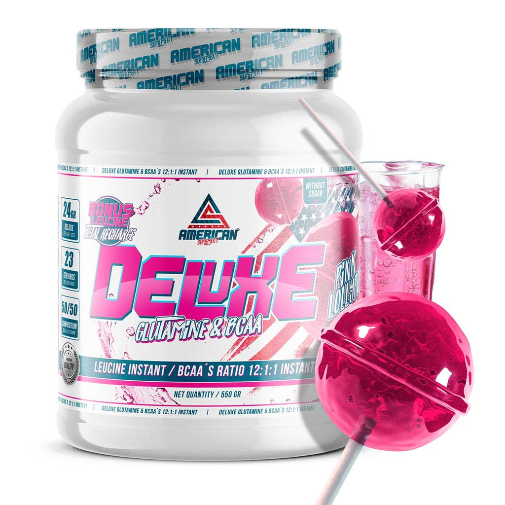 American Supplement BCAA s Deluxe glutamínom 550 g: PINK LOLLY